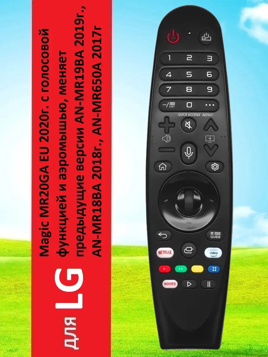 Пульт голосовой для LG Magic MR20GA EU, AN-MR19BA, AN-MR18BA HUAYU  150178800 купить в интернет-магазине Wildberries