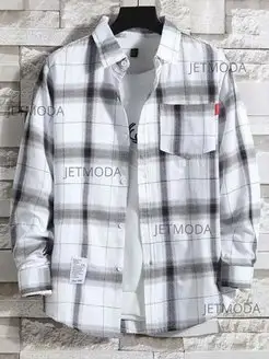 Рубашка тонкая в клетку подростковая JETMODA 150193768 купить за 867 ₽ в интернет-магазине Wildberries