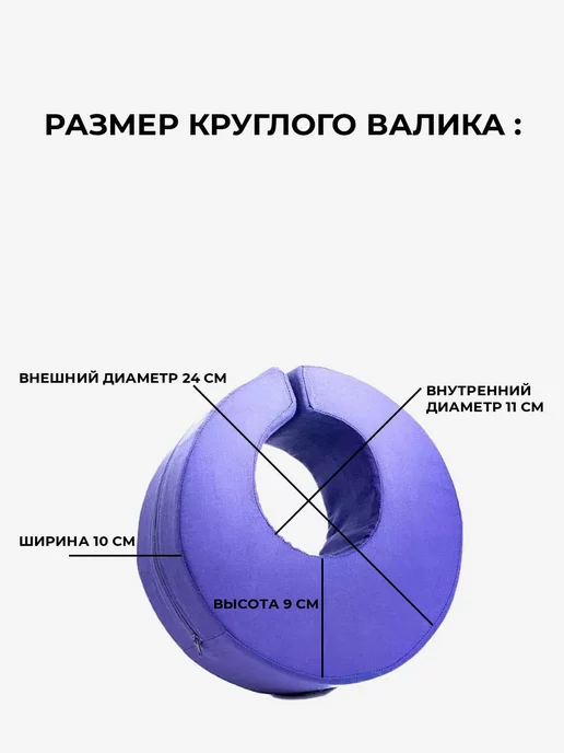 подушка-помогушка держатель стопы 2 штуки противопролежневый, синий, фото 4