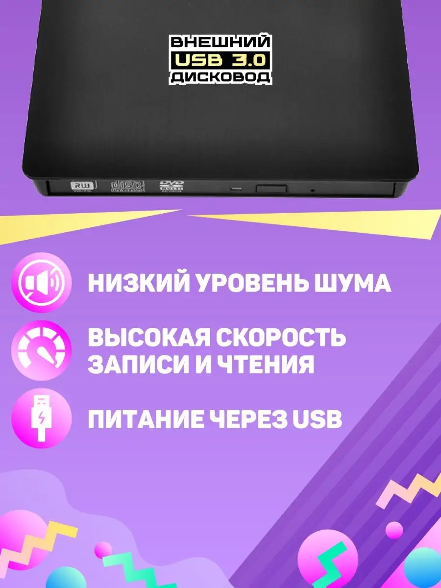 Внешний дисковод CD DVD RW оптический привод Digital-Games 150247801 купить  за 1 468 ₽ в интернет-магазине Wildberries