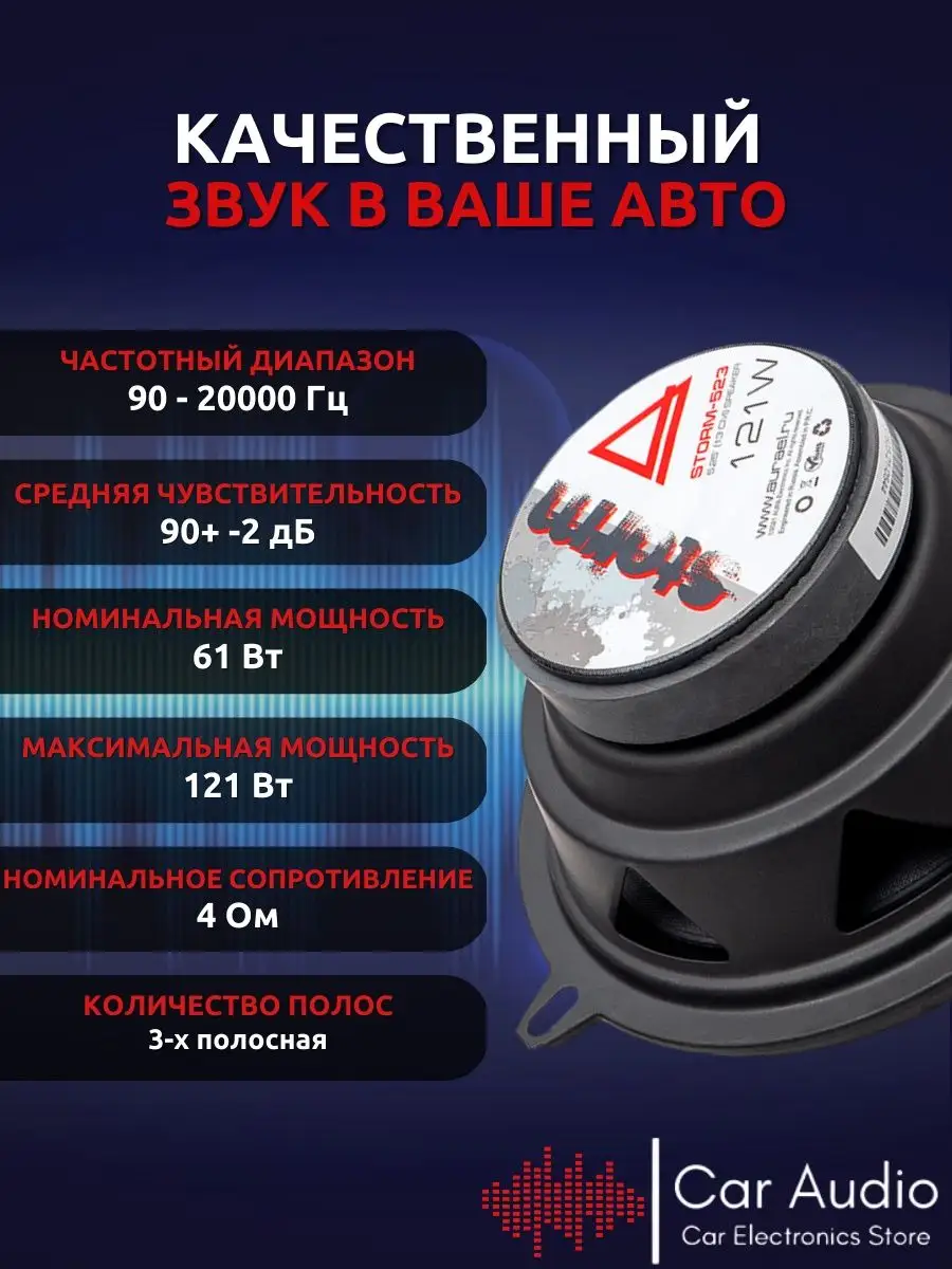 Акустическая система Aura STORM 523 AurA Sound Equipment 150256369 купить  за 2 254 ₽ в интернет-магазине Wildberries