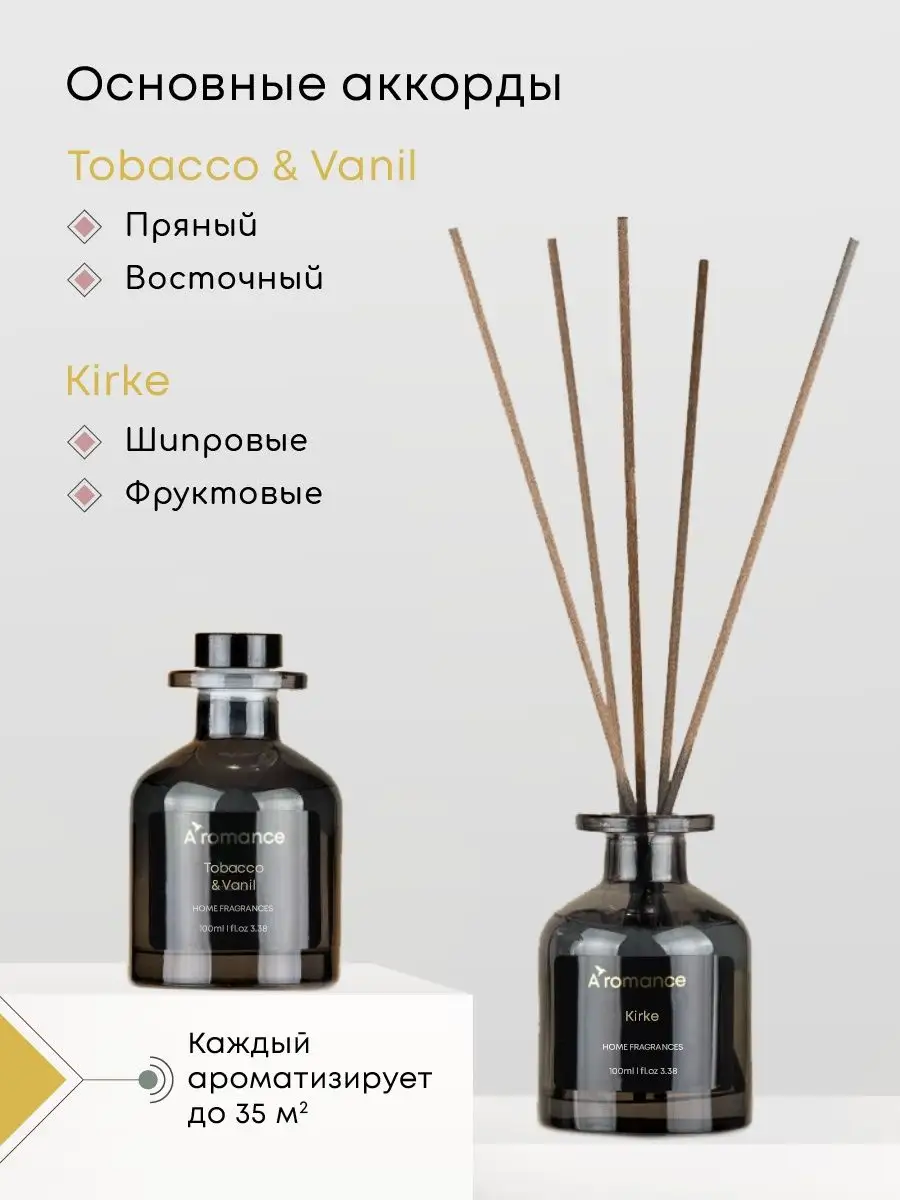 Подарочный набор 2 диффузора для дома, ароматизаторы Aromance 150269602  купить за 1 745 ₽ в интернет-магазине Wildberries