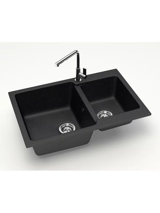 Azario Кухонная мойка Grand CS00079903 черный, черный, фото 6