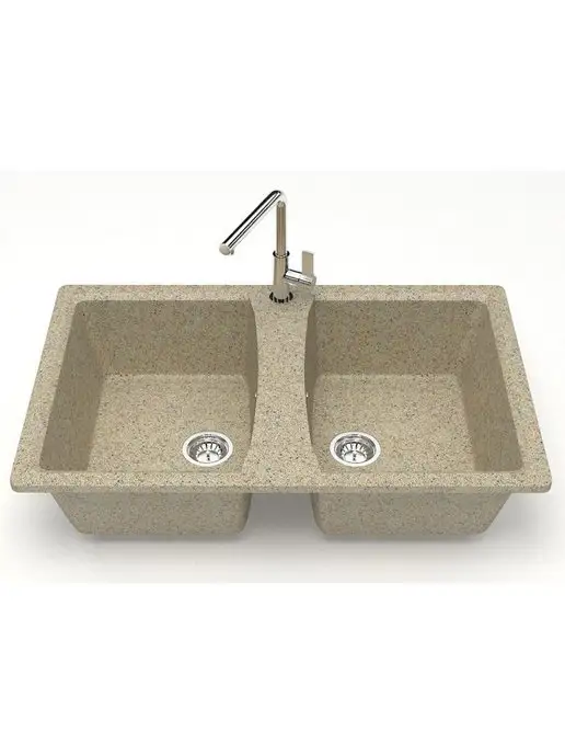 Azario Кухонная мойка Elmas CS00078334 песочная, серый, фото 6