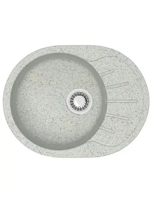 Azario Кухонная мойка Light 575х440х215 светло-серый, 575x440x215, фото 5