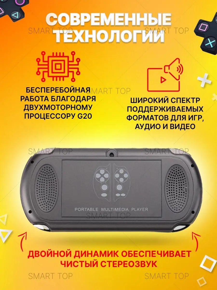 Игровая приставка консоль портативная Smart top 150347516 купить в  интернет-магазине Wildberries