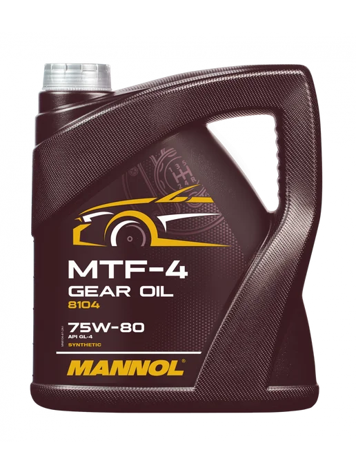 MANNOL Масло трансмиссионное MTF-4 Gear Oil 8104 75W80 4л MN8104-4, 4 л, фото 3