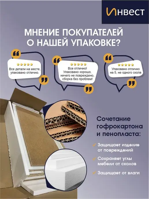 ИНВЕСТ Тумба подвесная прикроватная с ящиком Матильда, белый, фото 5