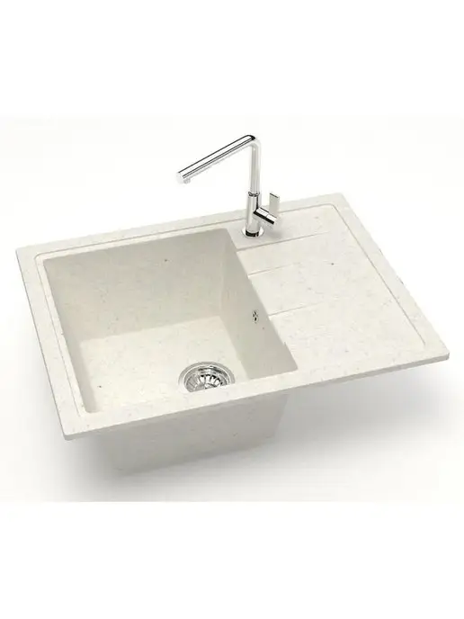 Azario Кухонная мойка Vision CS00079703 хлопок, бежевый, фото 8