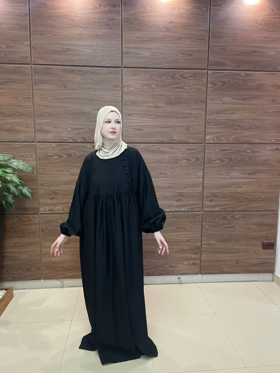 Платье длинное мусульманское абая Салима в пол Muslim-Fashion 150413273  купить за 7 360 ₽ в интернет-магазине Wildberries