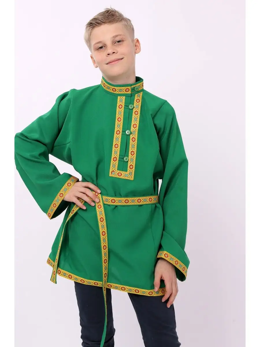 Кукла Весна Мальчик в Русском костюме, 30см