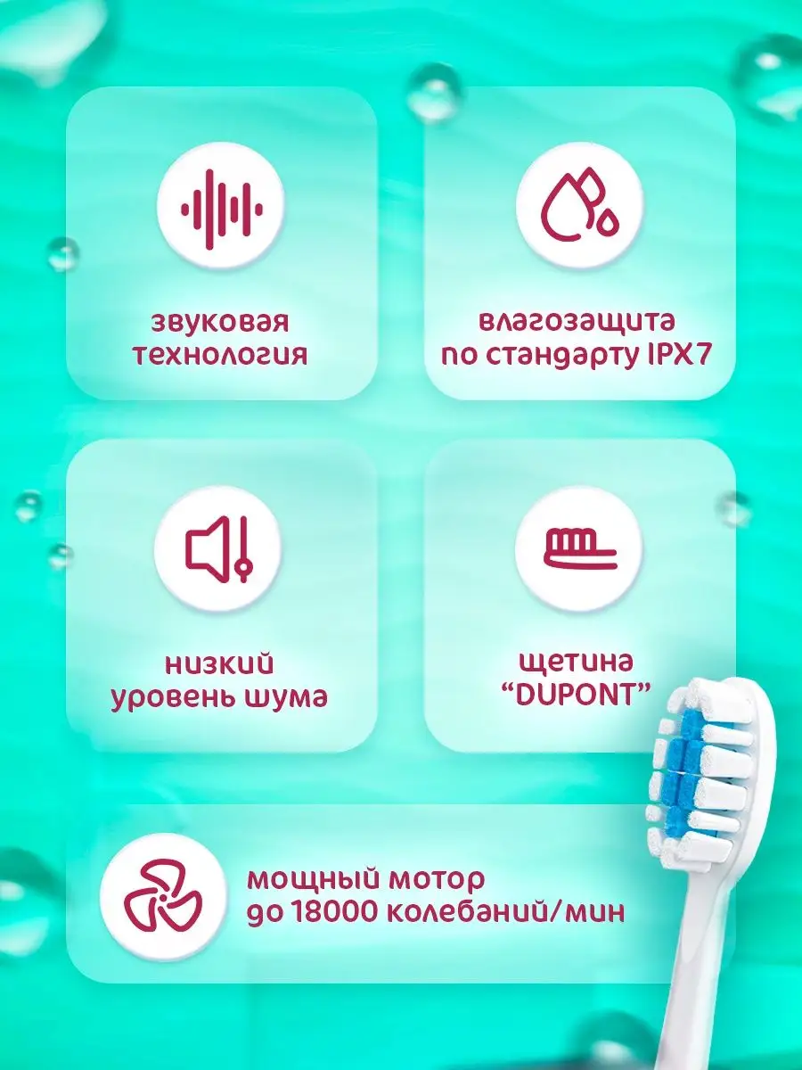 Dental PRO Электрическая зубная щетка + 5 насадок