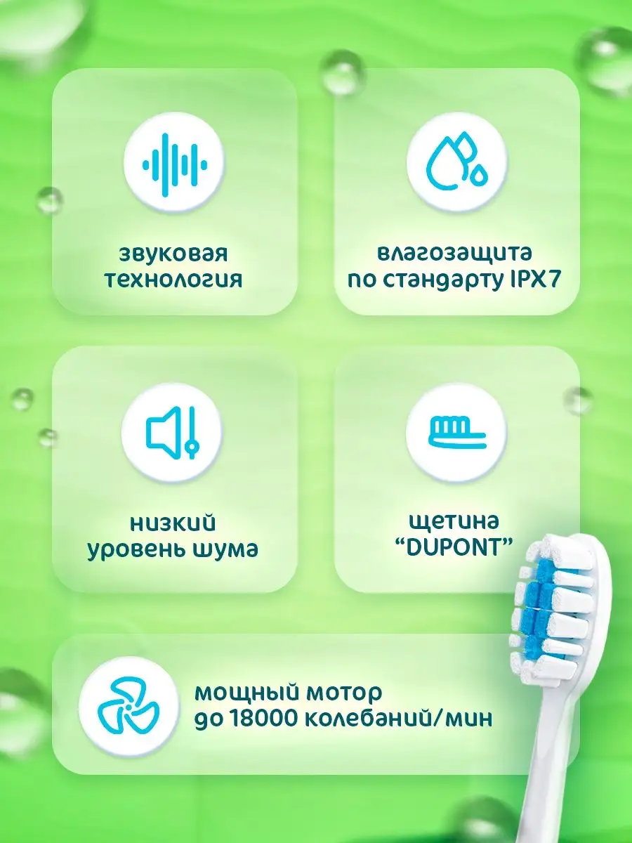 Dental PRO Электрическая зубная щетка + 5 насадок