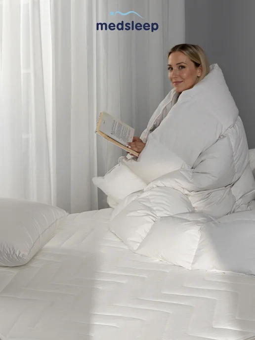 Medsleep Наматрасник 140x200 бамбуковое волокно 200 гр м, 140x200, 200 г, фото 6