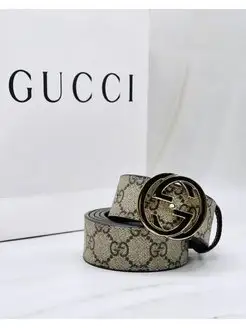 Ремень кожаный широкий для джинс брюк Gucci 150487908 купить за 798 ₽ в интернет-магазине Wildberries