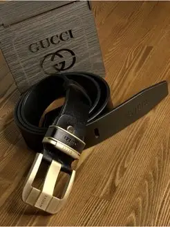 Ремень кожаный широкий для джинс брюк Gucci 150492281 купить за 764 ₽ в интернет-магазине Wildberries