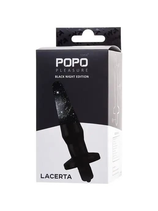 POPO Pleasure by TOYFA Анальная втулка Lacerta, черный, фото 7