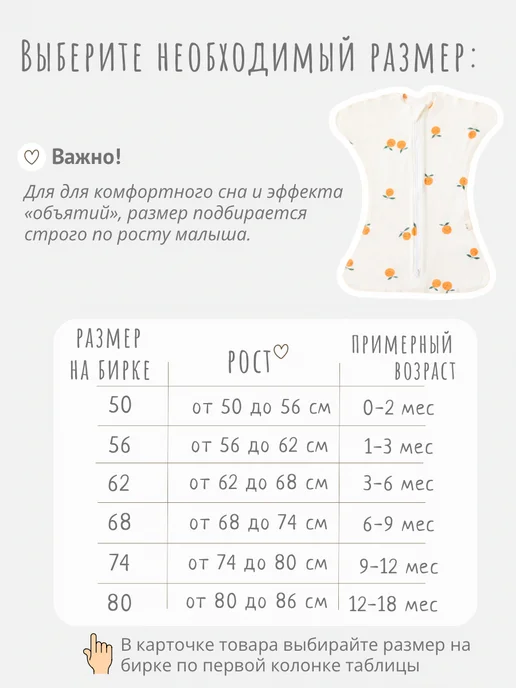 Твоя ИНАЯ Пеленка кокон для новорожденных на молнии, 2 шт, фото 5