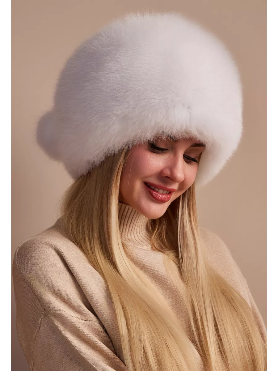 Женская меховая шапка Морозко цвет натуральный