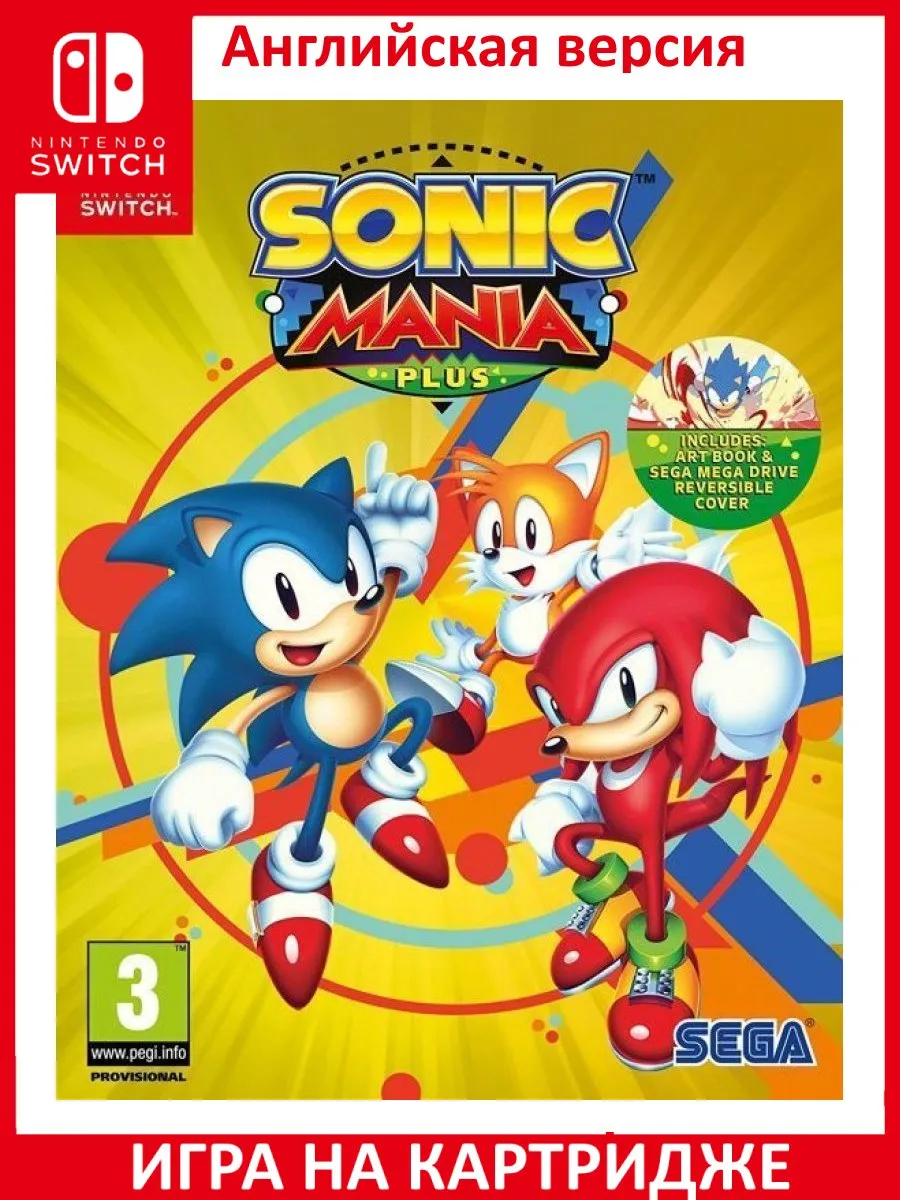 Sonic Mania Plus Switch Картридж Английская Версия NINTENDO