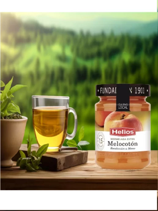 Helios Конфитюр Хелиос Extra, персик, 340 г, 340 г