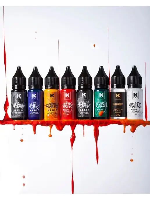 Краска tattoo ink Краска для тату Сет "Летний " 12 штук. по 15 мл, вариант, фото 3