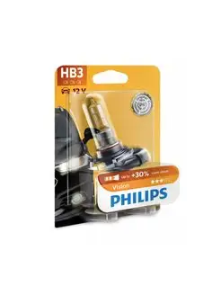 Автолампа HB3 9005 12V 65W (P20d) Vision +30% Philips 150635659 купить за 997 ₽ в интернет-магазине Wildberries