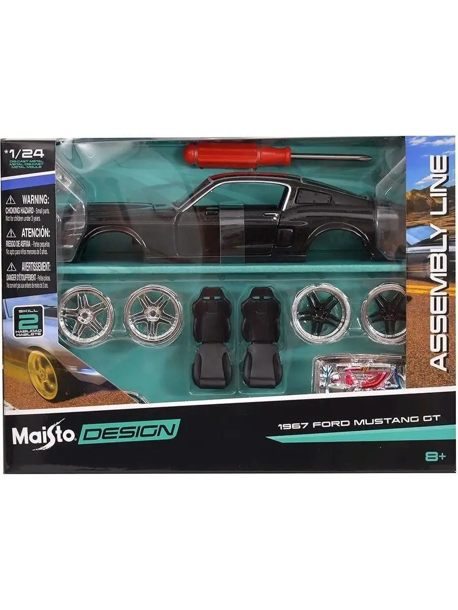 Модель машины MAISTO KIT 1:24 Ford Mustang GT 1967 39094 Maisto 150648326  купить за 3 688 ₽ в интернет-магазине Wildberries