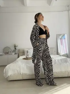 Костюм двойка со штанами Loungewear ZEFIRKA 150662052 купить за 4 199 ₽ в интернет-магазине Wildberries