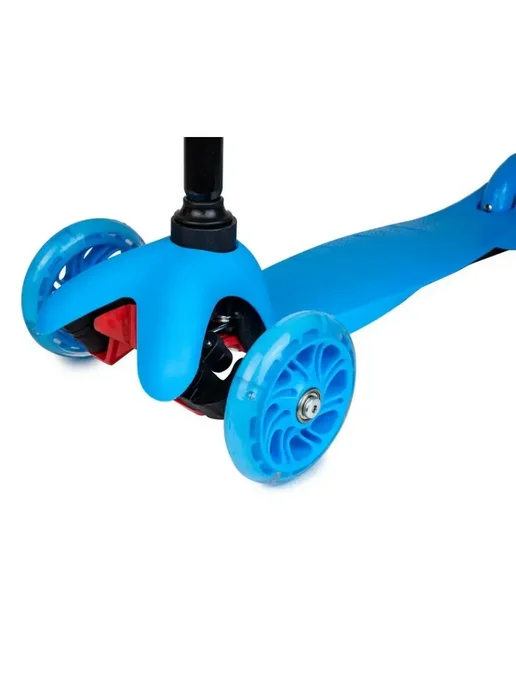 Scooters Самокат детский 3-колесный на 2 года для мальчика, синий, фото 4