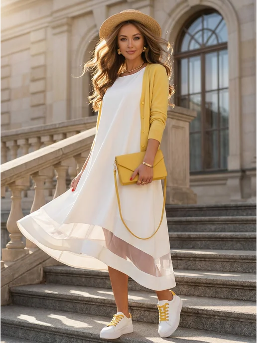 Posh style Платье праздничное свободное осеннее, вариант, фото 3