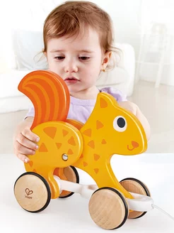 HAPE Каталка на веревочке Белочка