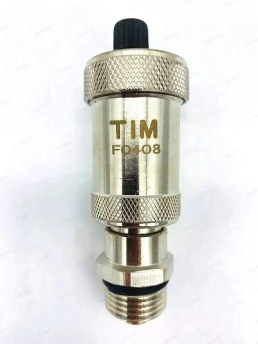 TIM Воздухоотводчик с отсекающим клапаном хром 1 2, вариант, фото 3