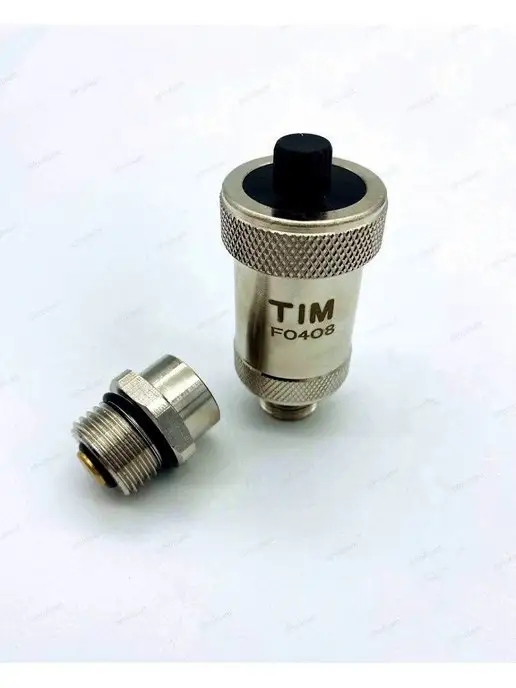TIM Воздухоотводчик с отсекающим клапаном хром 1 2, вариант, фото 7
