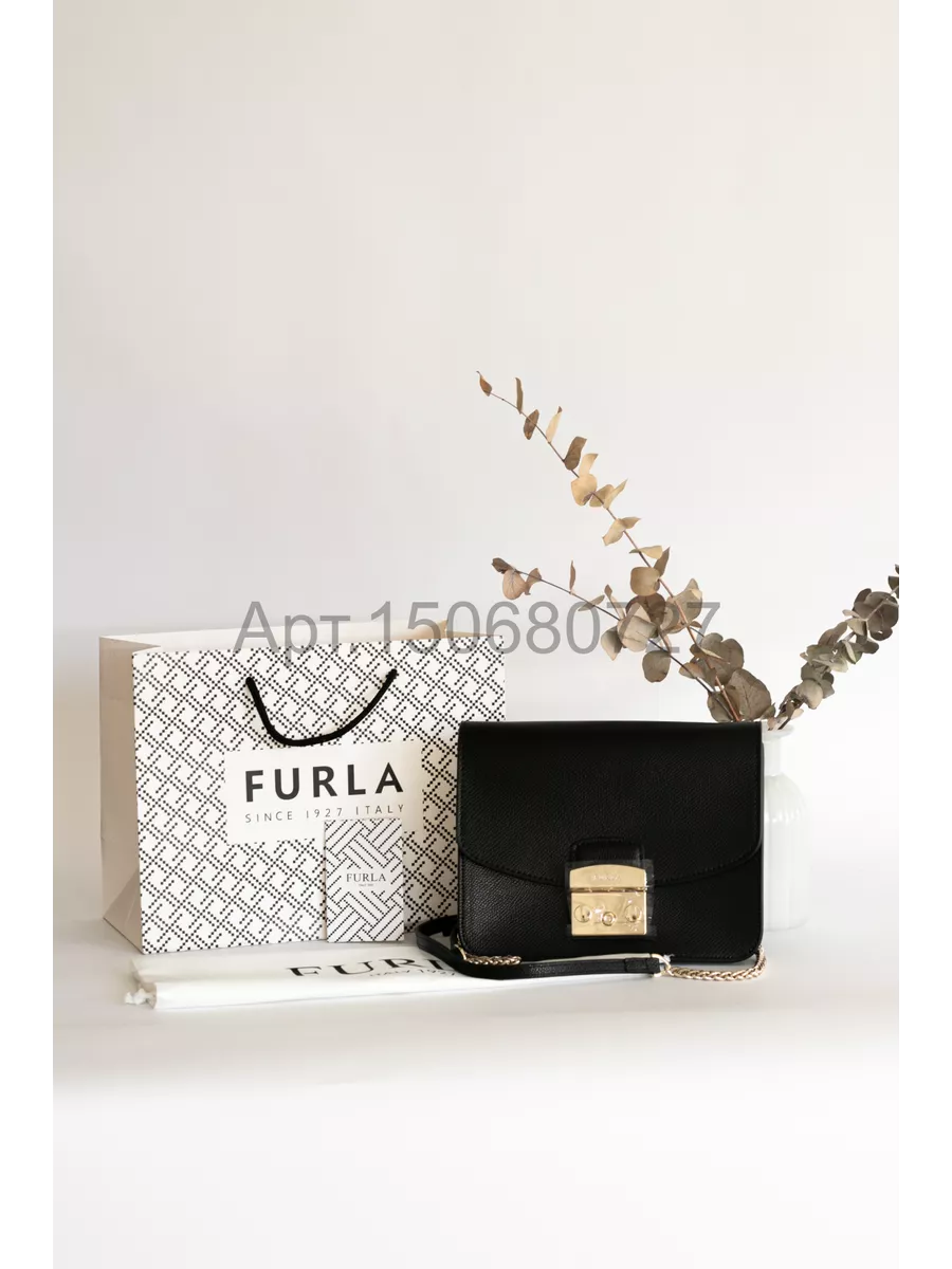 Сумка черная на плечо оригинал Фурла FURLA 150680727 купить за 16 562 ₽ в  интернет-магазине Wildberries