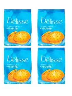 Печенье затяжное Мария, 300г - 4 шт. DELISSE 150682459 купить за 469 ₽ в интернет-магазине Wildberries