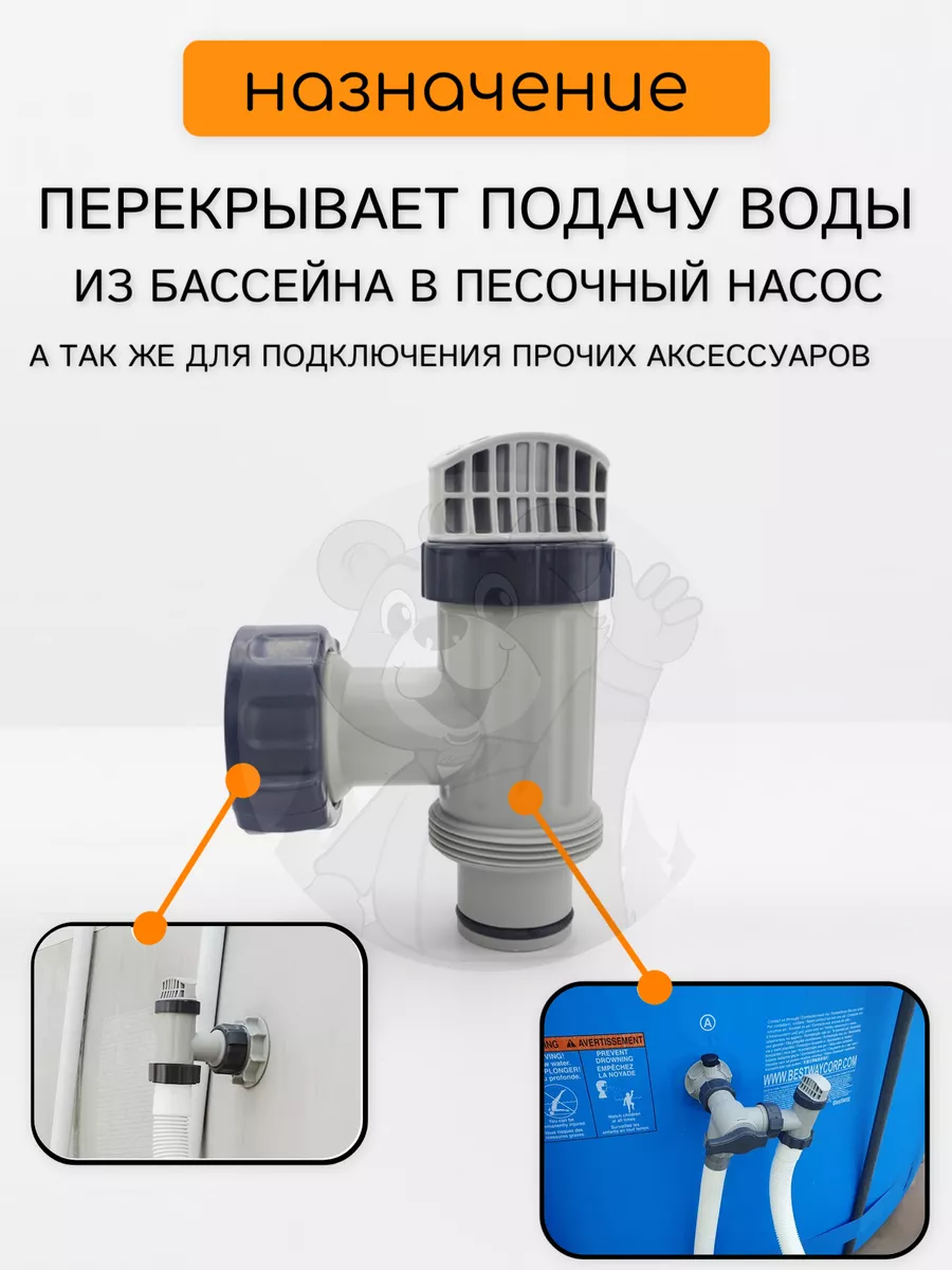 Intex Плужерный клапан для каркасного бассейна