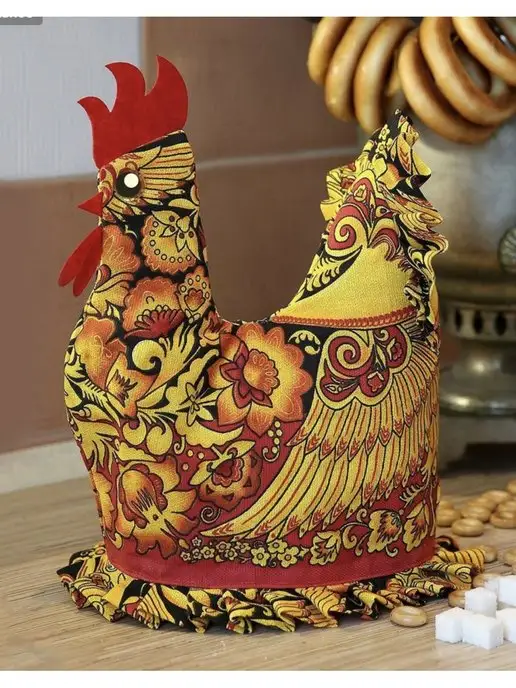 Грелка на чайник «Курица-наседка» | Сувенирная фабрика