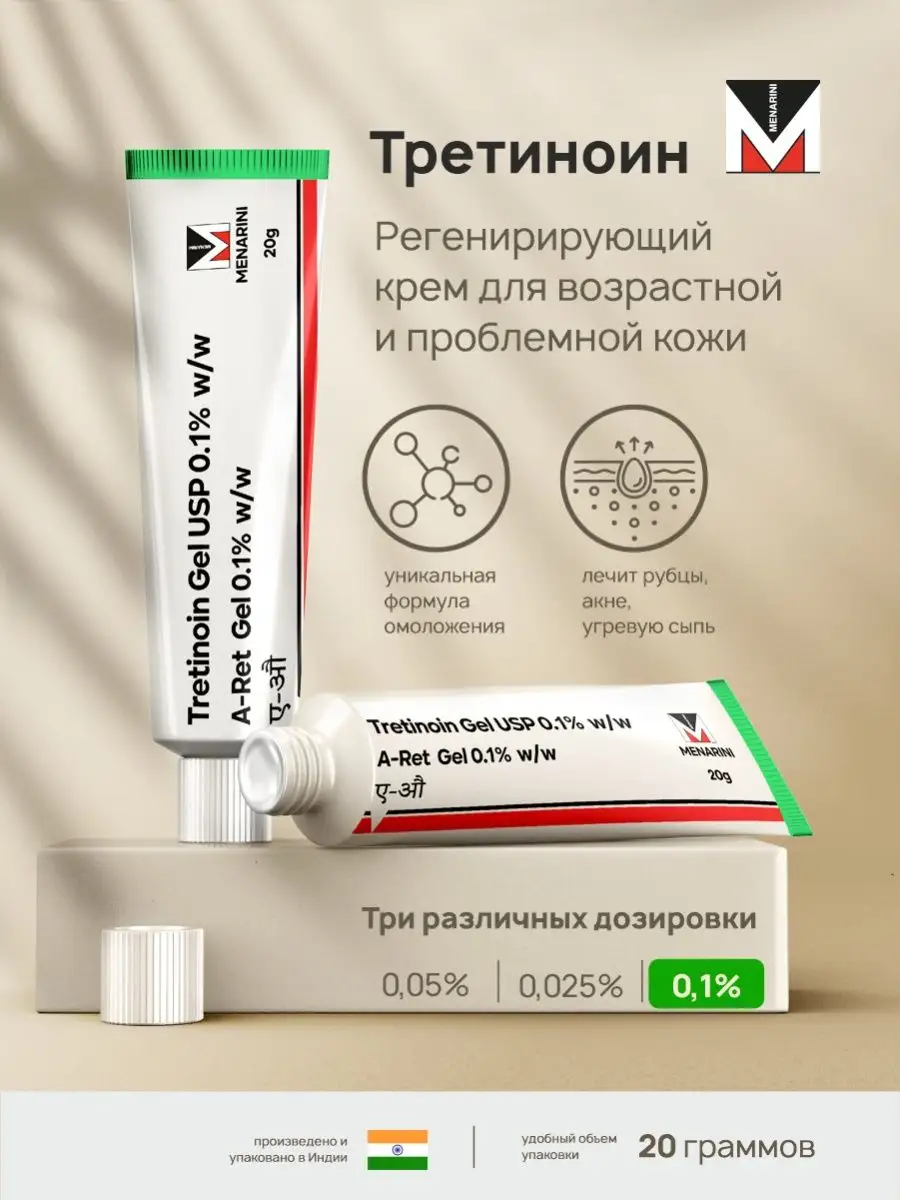 Третиноин Гель от прыщей и...