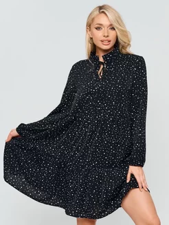 Платье миди повседневное в горошек Azaliya fashion 150748790 купить за 1 377 ₽ в интернет-магазине Wildberries