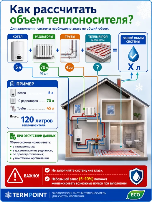 TERMOPOINT Теплоноситель для отопления 65 этилен 10кг, 10 кг, фото 8
