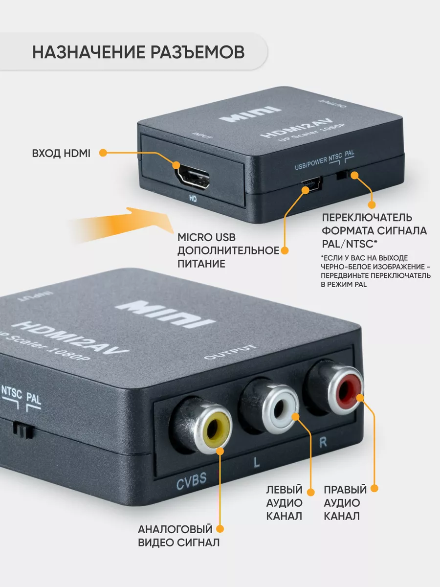 Купить Конвертер С Тюльпанов На Hdmi