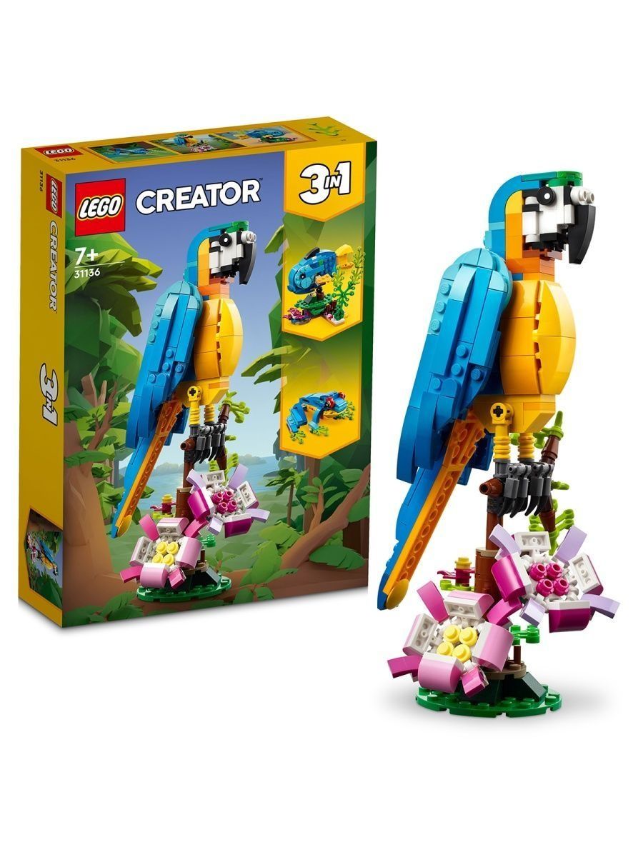 Lego Creator 31136 Экзотический попугай LEGO 150789023 купить за 3 695 ₽ в  интернет-магазине Wildberries