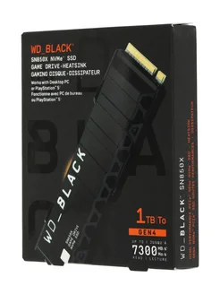 Внутренний SSD 1 TB M.2 WD Black SN850X подходит для PS5 Western