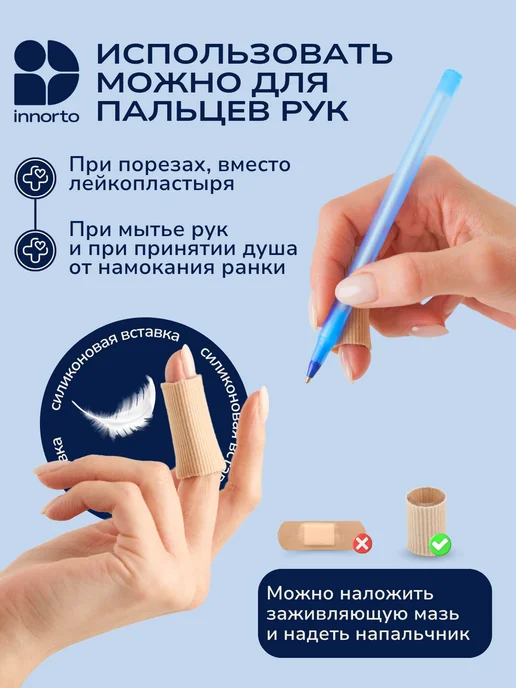 INNORTO Напальчники для ног от мозолей, вариант, фото 4