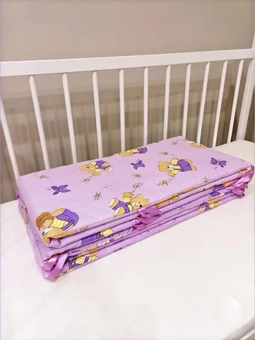 baby22 Детские бортики в кроватку для новорожденных, фиолетовый, фото 5