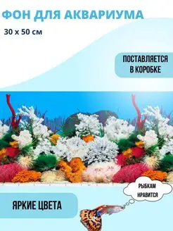 Фон для аквариума 30х50см 150834800 купить за 179 ₽ в интернет-магазине Wildberries