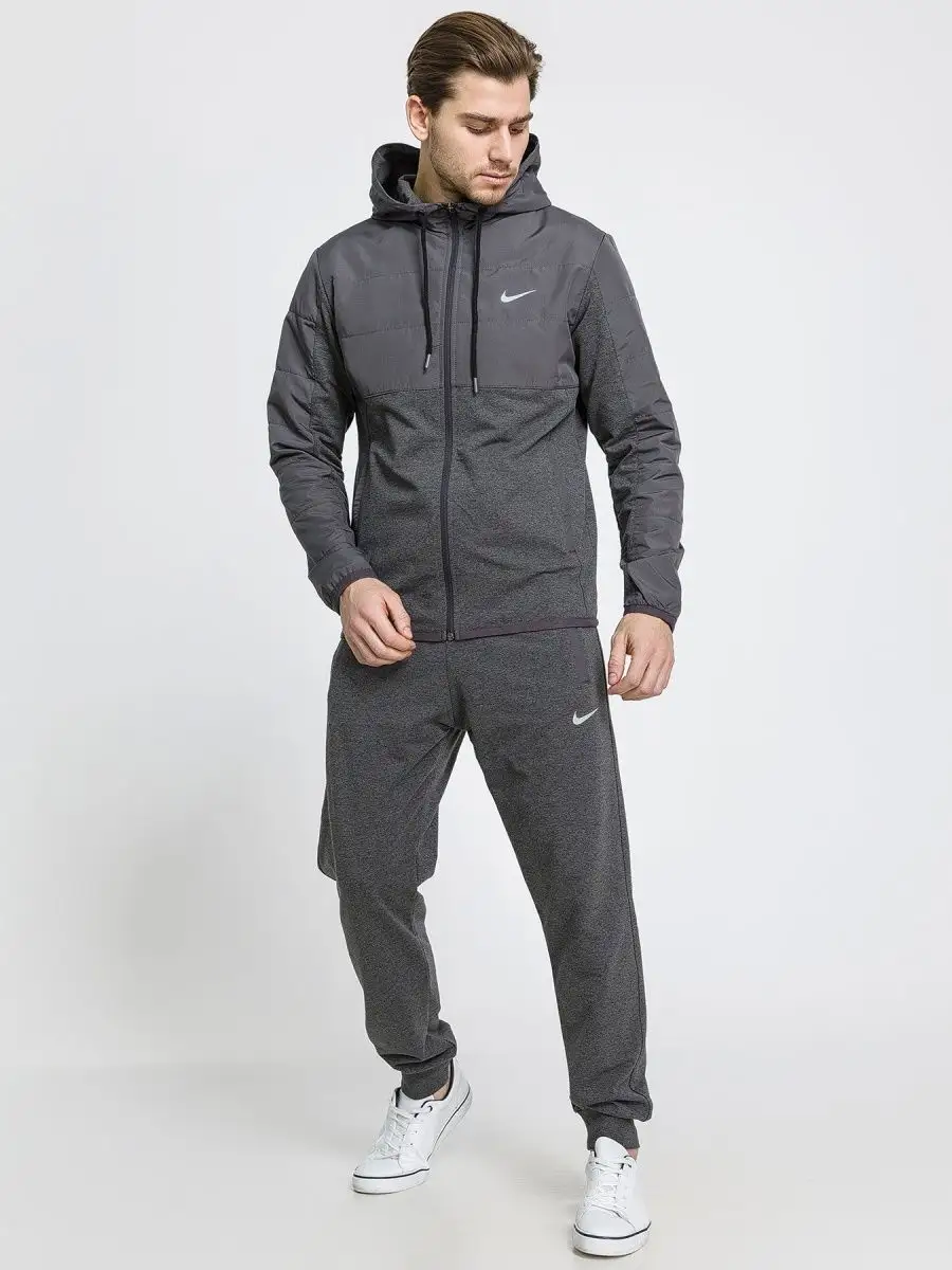 All grey nike tracksuit best sale