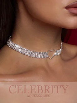 Чокер на шею вечерний из страз CELEBRITY ACCESSORIES 150852038 купить за 349 ₽ в интернет-магазине Wildberries