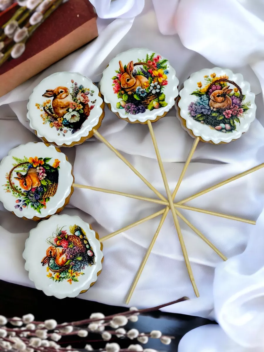 Набор пасхальных пряников, пряники на кулич 5 шт Art Sweets 150930444  купить в интернет-магазине Wildberries